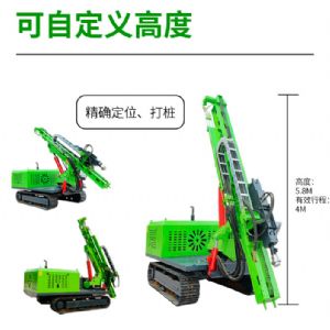 液壓錘款光伏打樁機